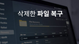 Read more about the article 삭제한 파일, 정말 복구가 가능할까? 현실적인 기준 정리